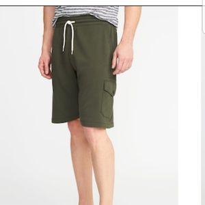 2 French Terry Cargo Shorts for Men - 8-inch